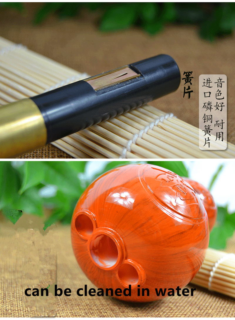 Bakelite Three Tone Hulusi Flute C/bB Key Gourd Flauta Crashproof Dampproof Calabash Flute Hulusi Folk Instruments Flutes Hulusi