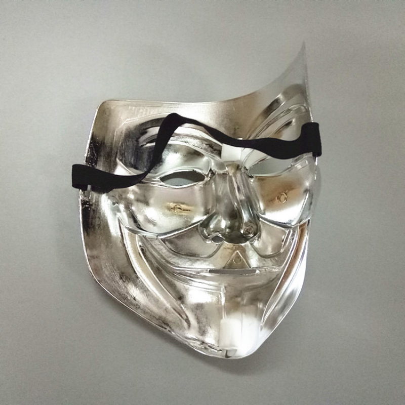 1pc V for Vendetta Mask Anonymous Guy Fawkes Fancy Adult Costume Accessory Party Cosplay Halloween Masks