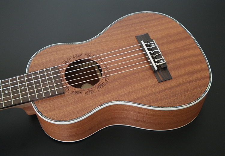 Ukulele 28 Inch Hawaiian Mini Guitar 6 Strings Ukelele Classical head music instrument Electric Ukulele with Pickup EQ