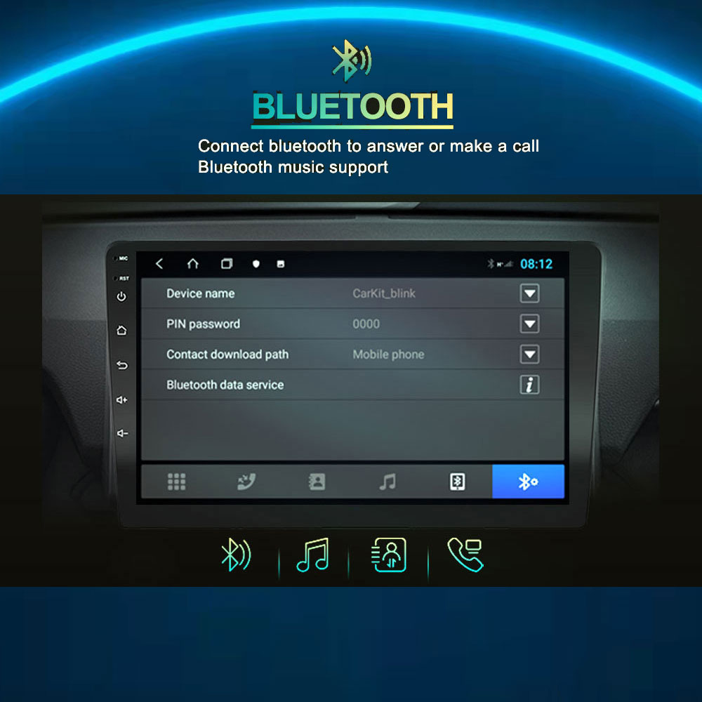 9 Inch Android 11 Radio Stereo For NISSAN WINGROAD (Y12) 2005 2006-2018 Frame cable Multimedia Player 4G LTE Wifi Carplay Auto