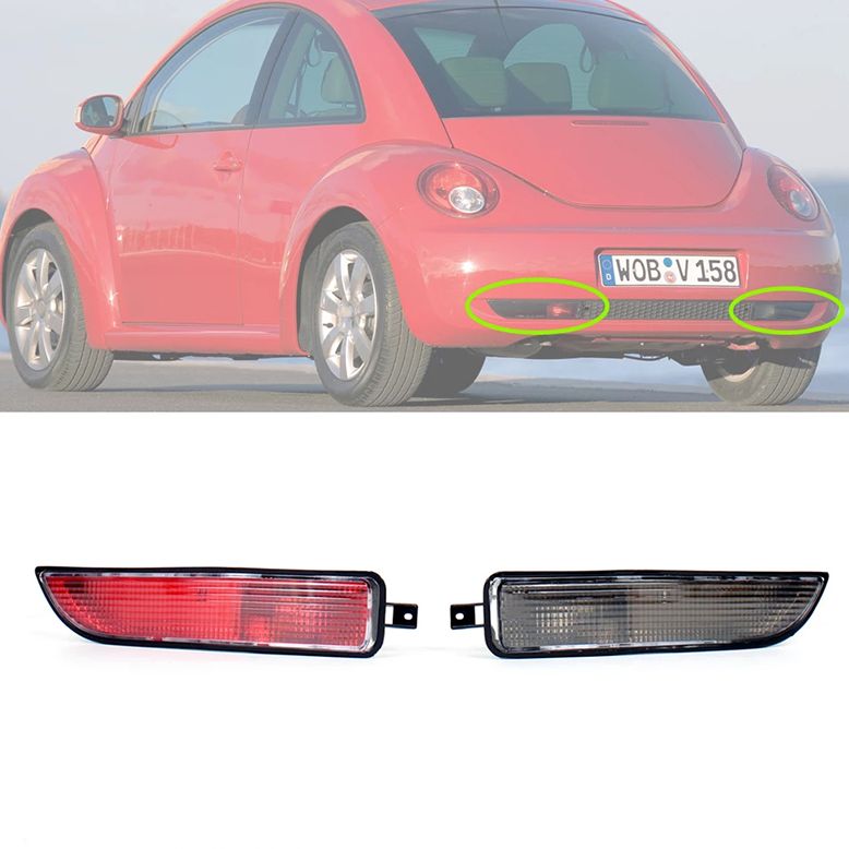 For new VW Beetle 2006 2007 2008 2009 2010 Car-Styling Rear Bumper Reflector Light 2025 Without Bulbs 1C0945701D 1C0945702D