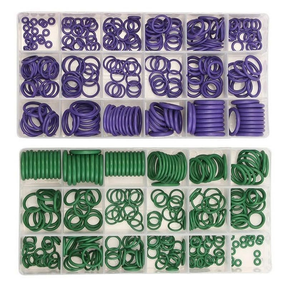 270Pcs 18 Sizes Universal Car Air Conditioning HNBR O Rings Car Auto Repair Tools Rubber Air Conditioning Refrigerant Ring Set