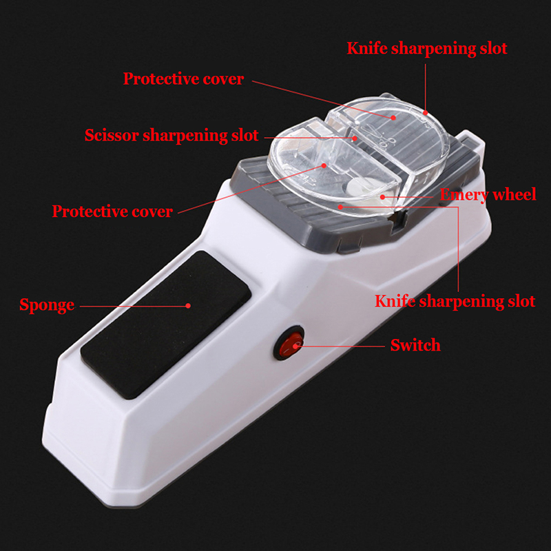 Electric Knife Sharpener Machine Kitchen Knives Scissor Sharpening Machine Grinder Efficient Safe Kitchen Utensils Accessories