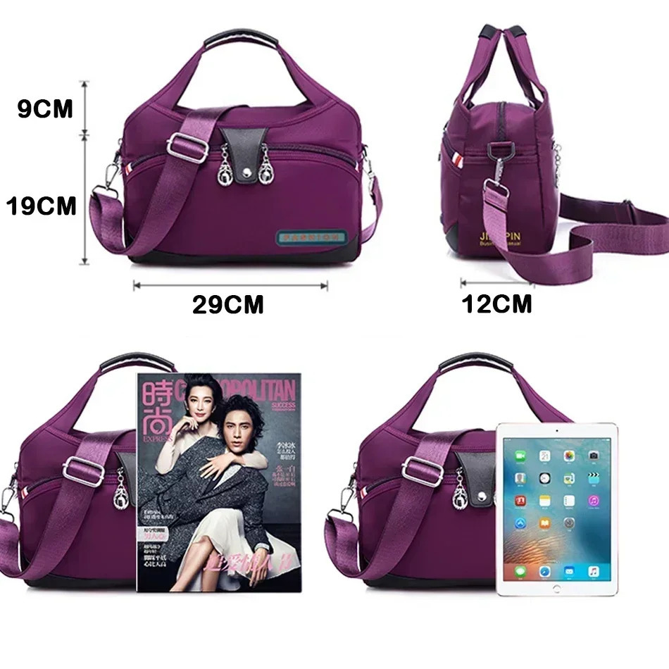 Fashion Womens Shoulder Bag Oxford Handbag Large Capacity Crossbody Bag Simple High Quality Casual Trend Handbag 241107