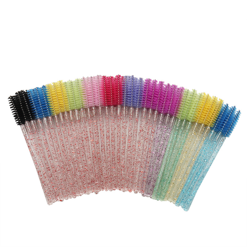 c f Dia pcs Crystal Eyelashes handle brush Mascara Wands Applicator Cosmetic Brush Disposable Make Up brushes Tool es
