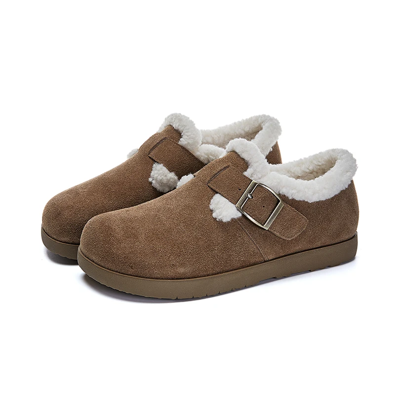 Chic AIYUQI Plush Velvet Low-Top Shoes for Women - Soft Inside, Perfect for Cold Weather Fashion