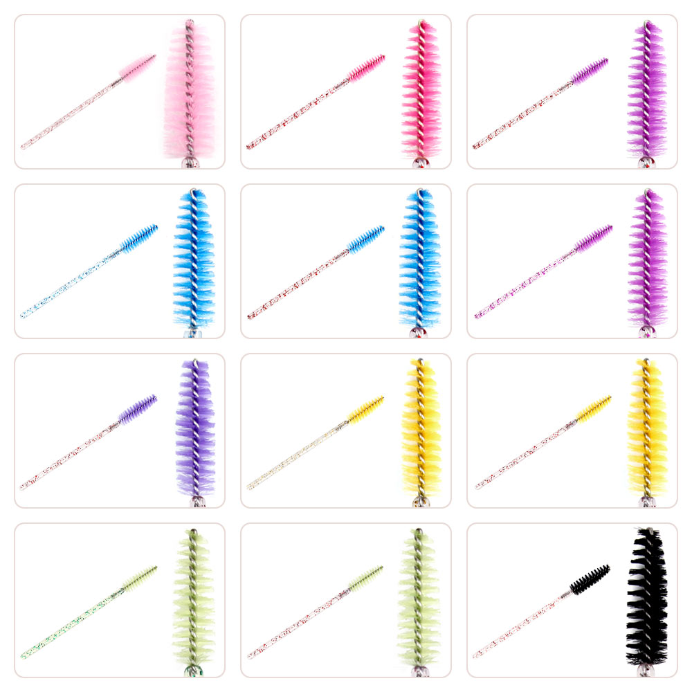 d Eye Brush Pcs Disposable Applicators Mascara Wands Cosmetic Eyelashes Dia Handle Make Up Spoolers Comb Brushes Tool lashes es