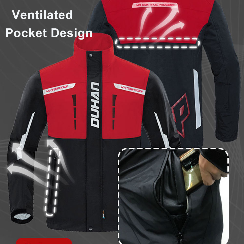 KEMIMOTO Motorcycle Raincoat new 2025 Jacket Pants Suit Reflective Off-road Moto Racing Suits Motorcycle Jacket Men Rainproof Waterproof