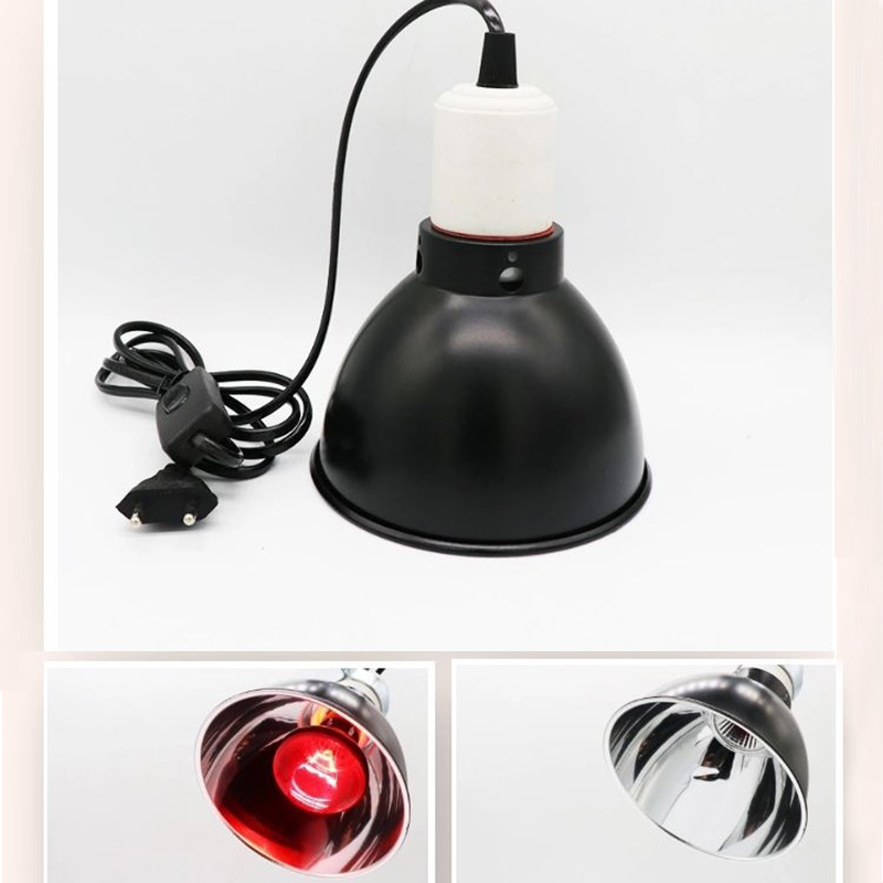 Dome Reptile Lamp for Tortoise Lizard Frog Snake Reptile UVB Light FPet Lamp Holder EU Plug Deep Barrel Reptile Light Cage