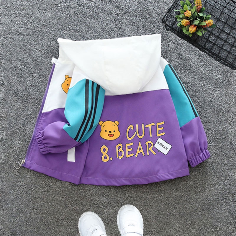 Designer 2025 new children's windbreaker jacket, girls' spring and autumn sports top, free shipping