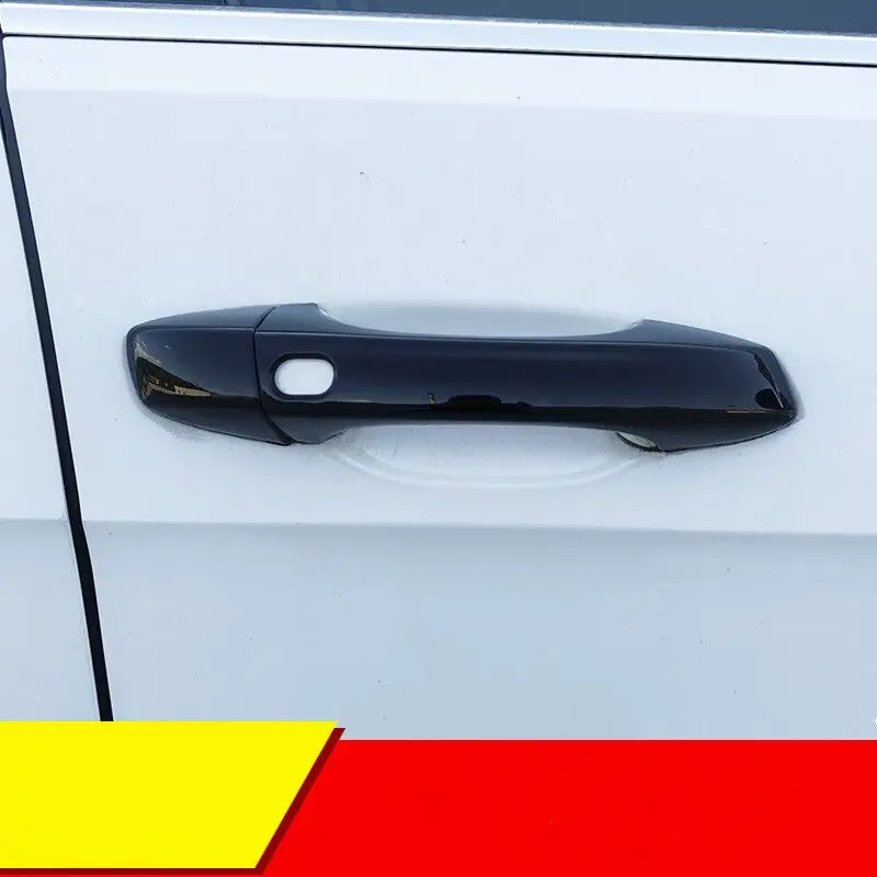 For Skoda new Kodiaq 2017 2018 2019 2020 2021 2022 2023 Black Chrome Car Side 2025 Door Handle Cover Trim Sticker Styling Accessories