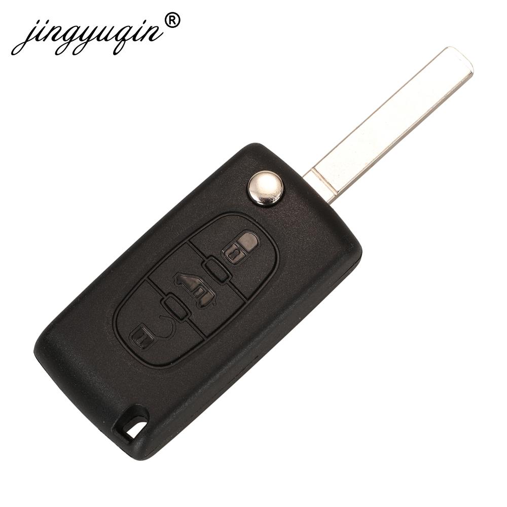 new jingyuqin 3B Flip Remote Van Car Key For Peugeot Parer Expert Citroen Berlingo Dispatch (Van) Folding Ce0523 2025 ce0536 HU83 VA2