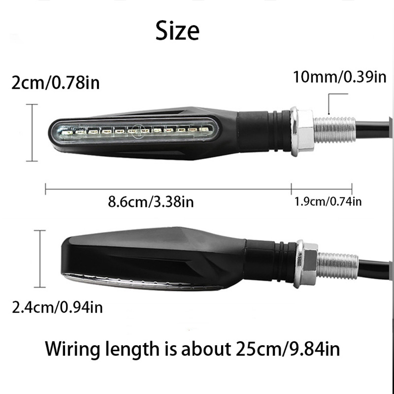12V Led Turn Signals Motorcycle Flasher Indicator Lights For Kawasaki Zx10R Z1000 2008 Vn900 Z1000Sx Z900 2021 Zx10R 2005 Z750