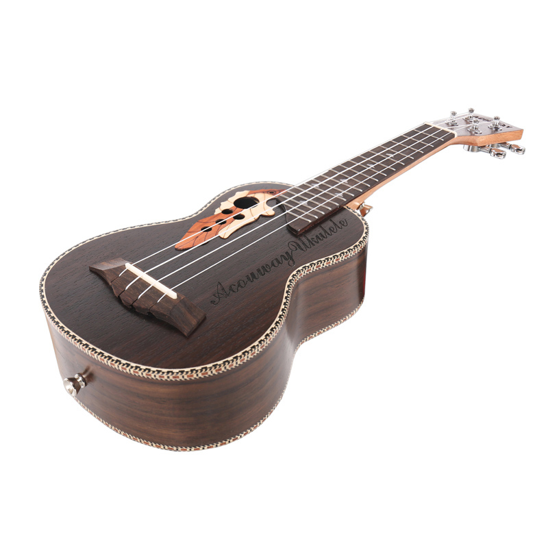 Acouway Ukulele Soprano Concert Ukulele 21 23 rosewood uku Ukelele with Aquila String mini Hawaii guitar Musical Instruments