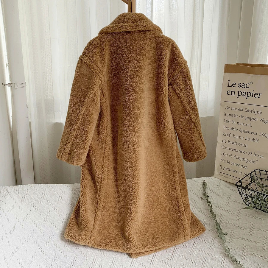 Zadorin Winter Thick Warm Solid Teddy Coat Womens Street Ultra Fine Pink Synthetic Sheepskin Coat Womens Long Synthetic Fur Leather Jacket 241107