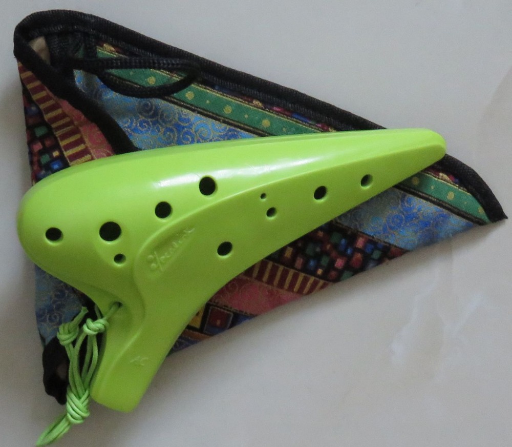 12 holes alto C plastic resin AC ocarina flute Ocarina music instrument professional purple/pink/green/blue/orange