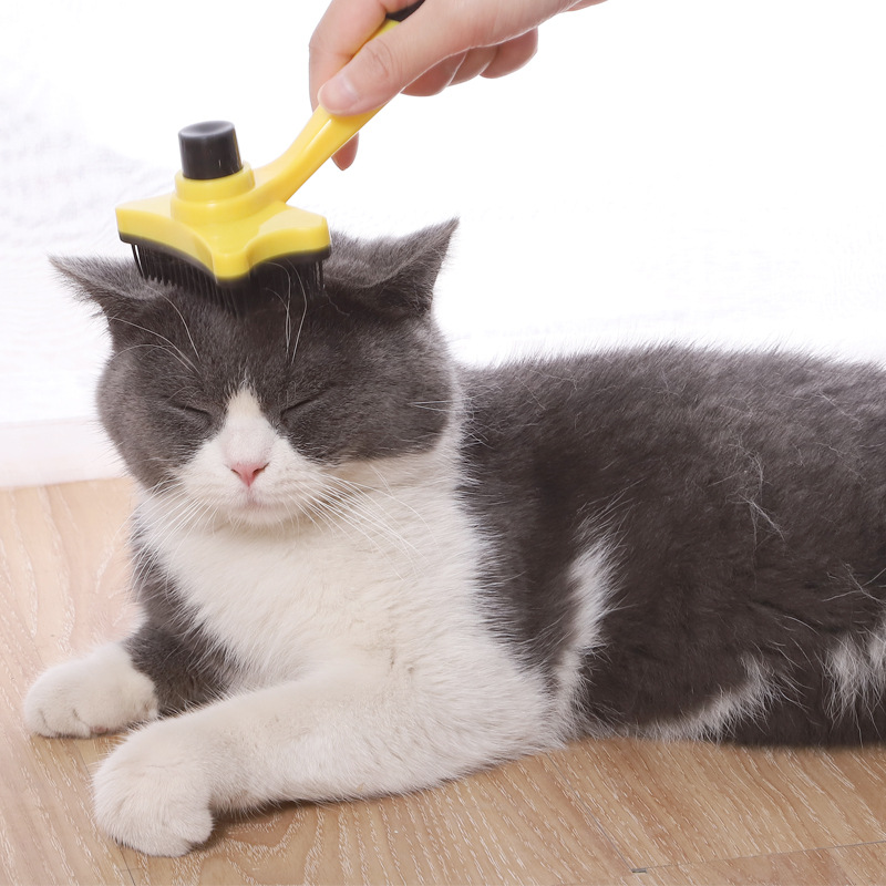 Cat Brush Pet Comb Hair Brush Removes Dog Hair Comb For Cat Puppy Grooming Hair Cleaning Beauty Slicker Brush Pet Supplies