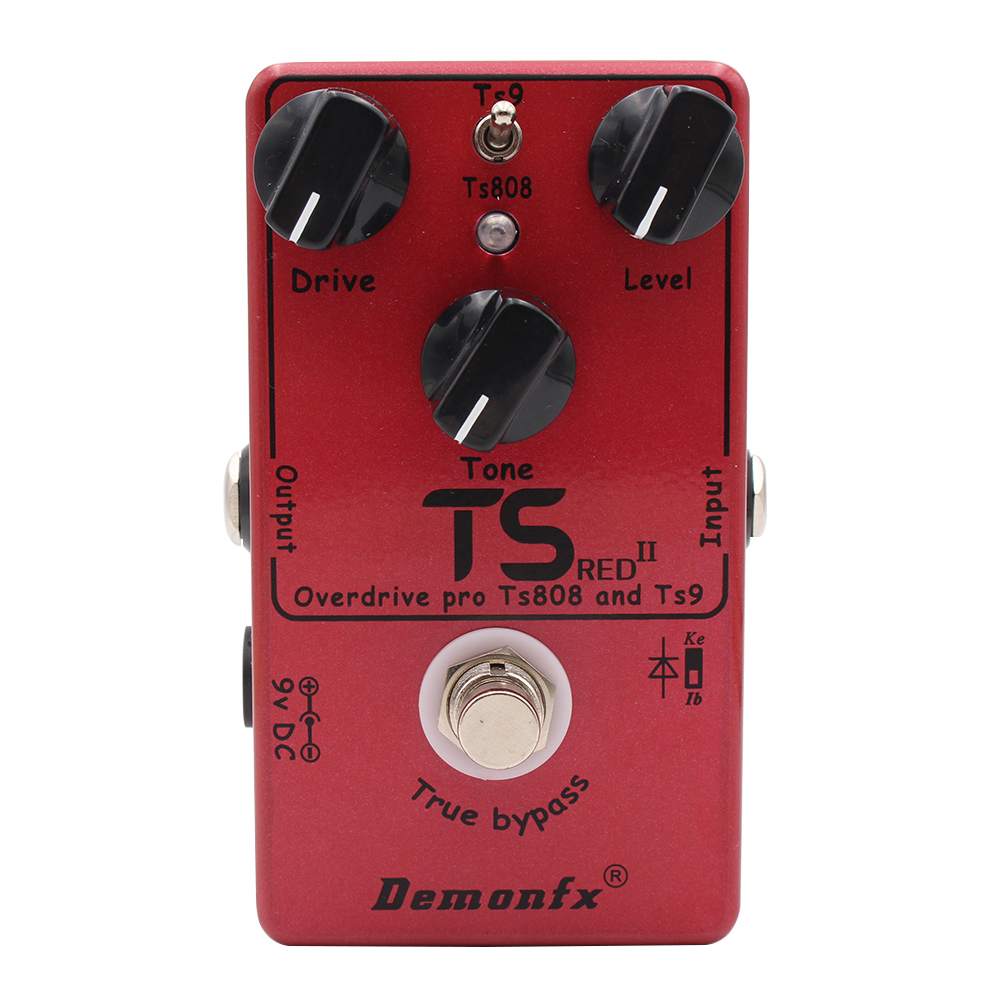 DemonFX Pedal De Guitarra TS GREEN V1.0/ TS9 and TS808 V2.0 TS RED II Guitar Pedal Overdrive Pro Vintage True Bypass