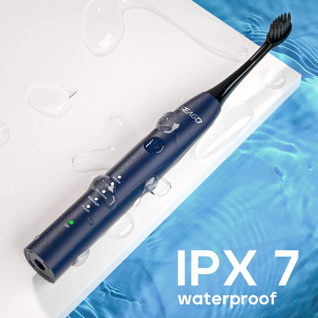 Seago Sonic Electric Toothbrush Two-engines Magnetic Core Oral Care Smart Adult Timer Brush Waterproof Brushes SG540240325