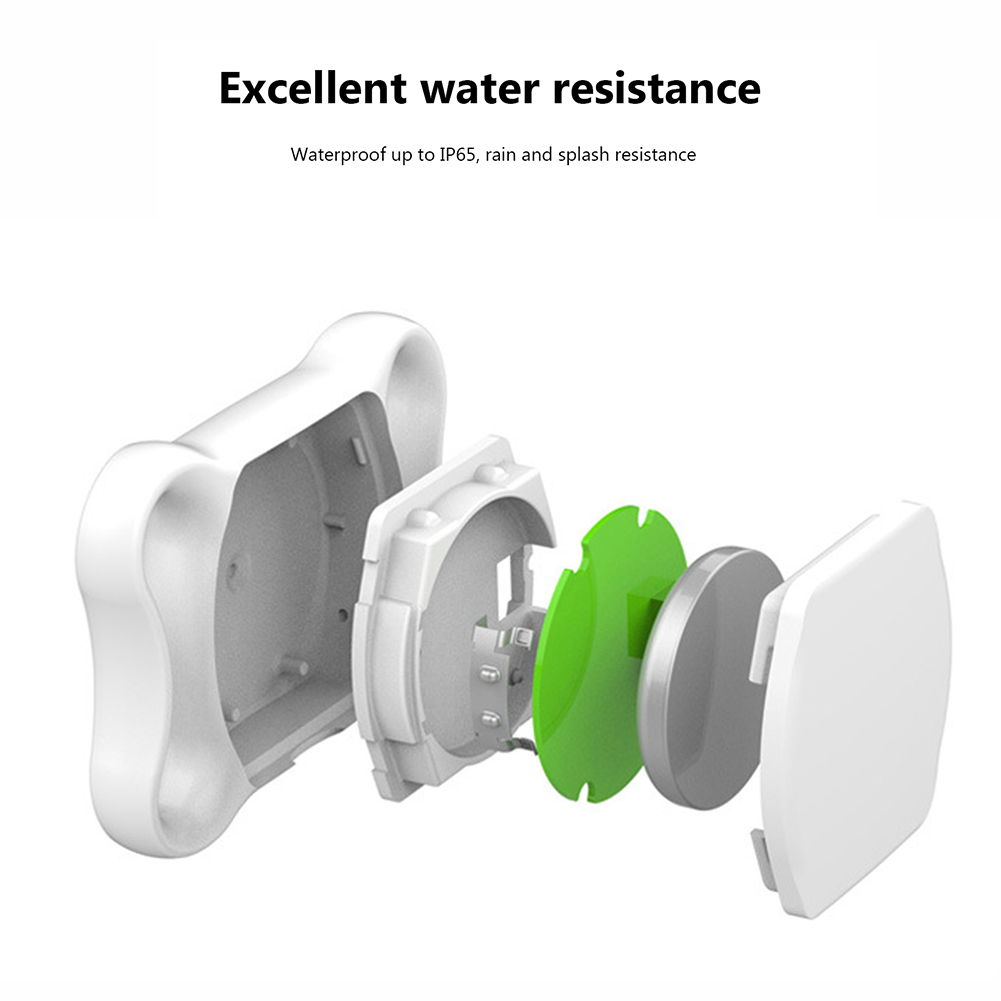 GPS Tracker for Dogs Smart Activity Tracker Works with Any Collar Waterproof Pet Tracker Bluetooth-Compatible Locator for Cats
