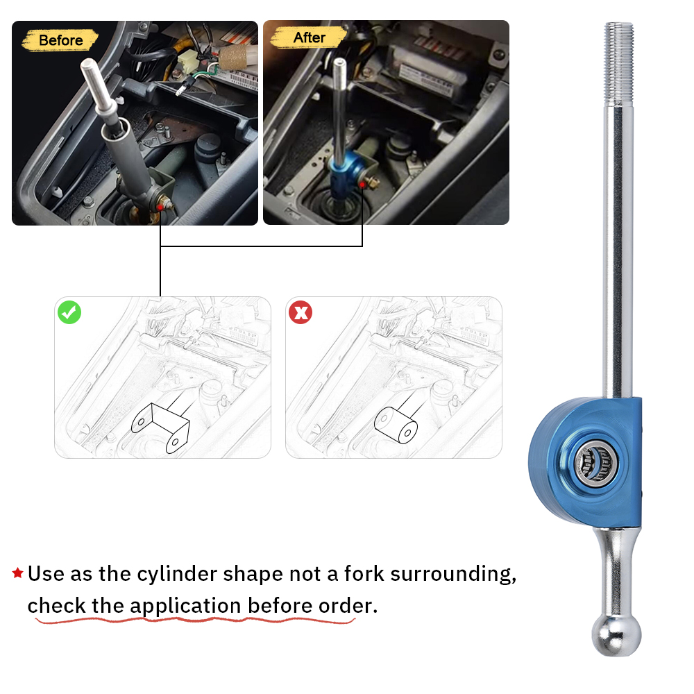 Throw Short Shifter Quick Gear Kit for Subaru Impreza WRX STI 96-03 PQY5350