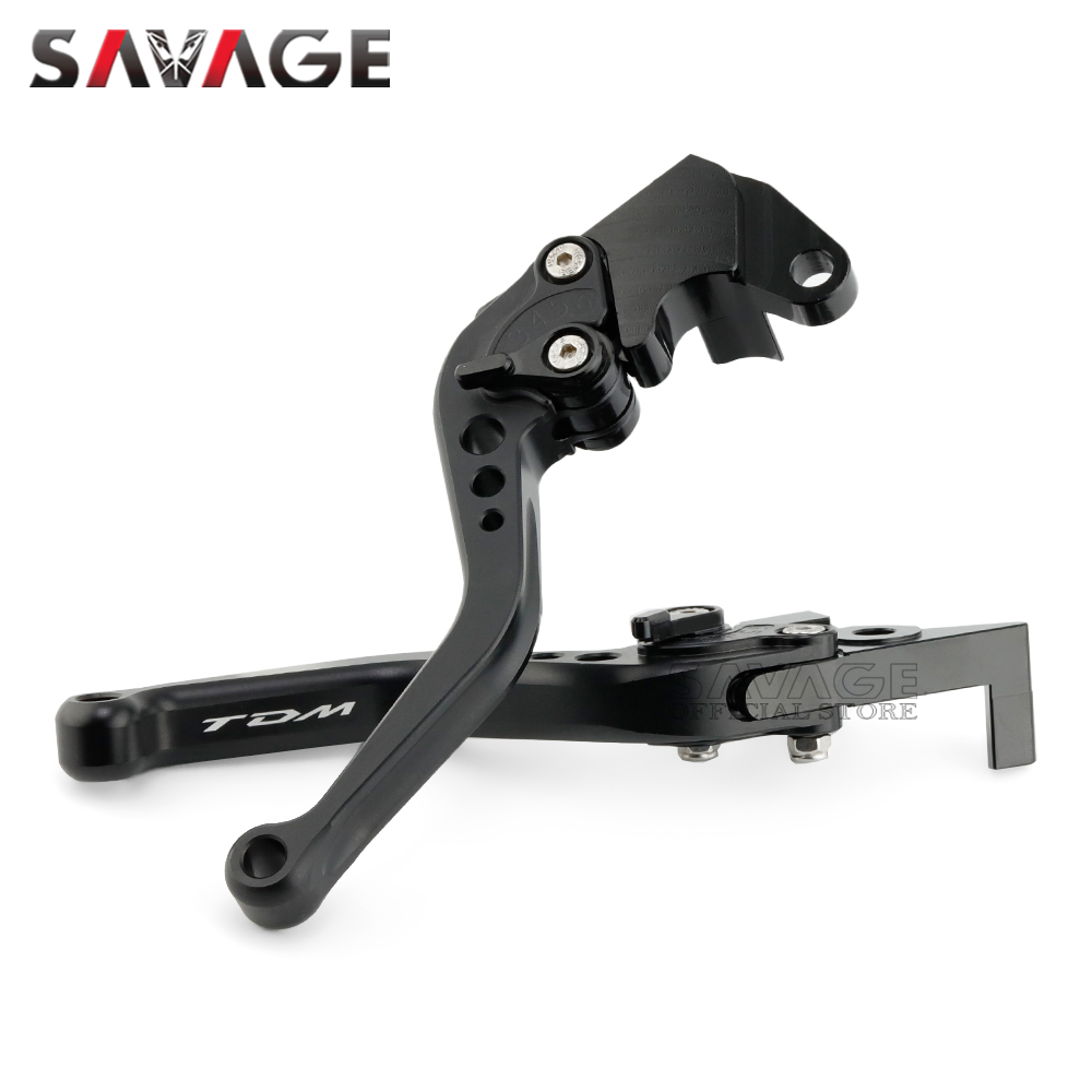 TDM Short Clutch Brake Levers For 2025 YAMAHA TDM 850 900/A new 1991-2015 TDM850 TDM900 900A Motorcycle Adjustable CNC Handles Black