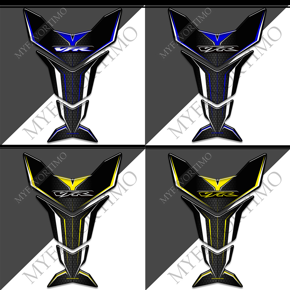 Motorcycle For Honda VFR 400 600 700 750 800 1200 X F VFR800F Tank Pad Protector Stickers Gas Oil Kit Knee Emblem Logo Decals
