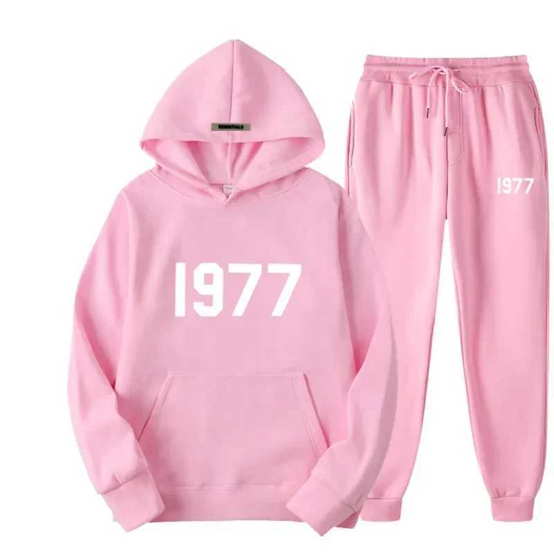 Hoodies, jogging pants, suitable for both men and women, fashionable designer sportswear, 2-piece set, loose casual pullover, sportswear