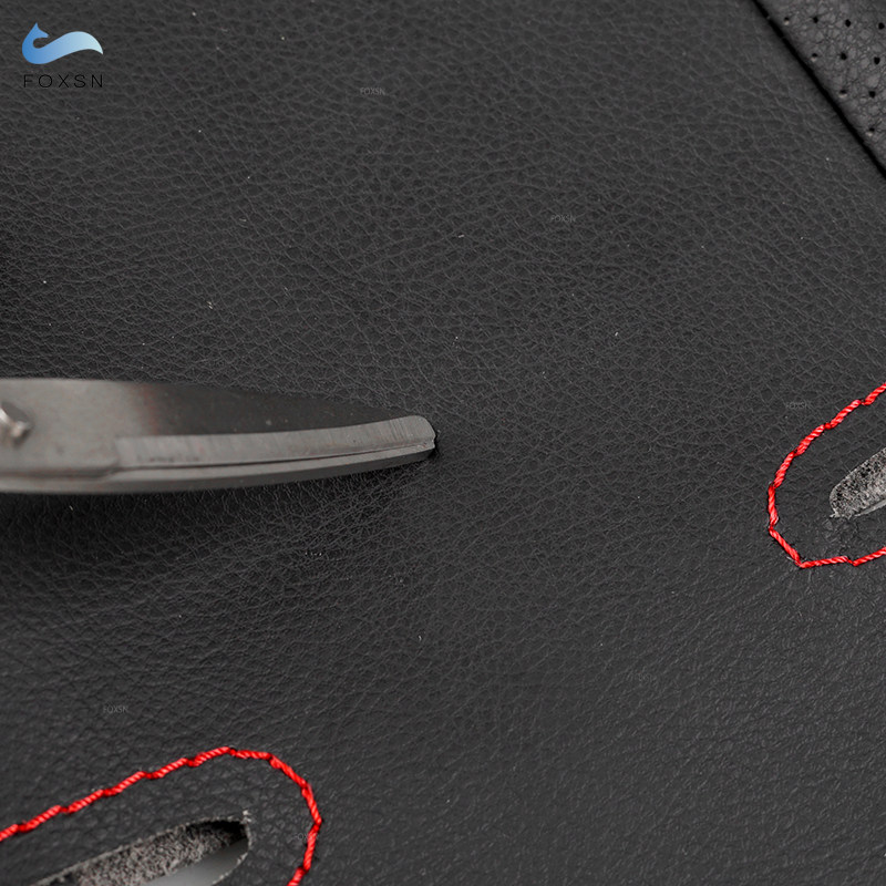 Hand Braid Car Interior Steering Wheel Side Grab Handle Cover Leather Trim For Mercedes Benz S Class W221 2010 2011 2012 2013 f4c6e