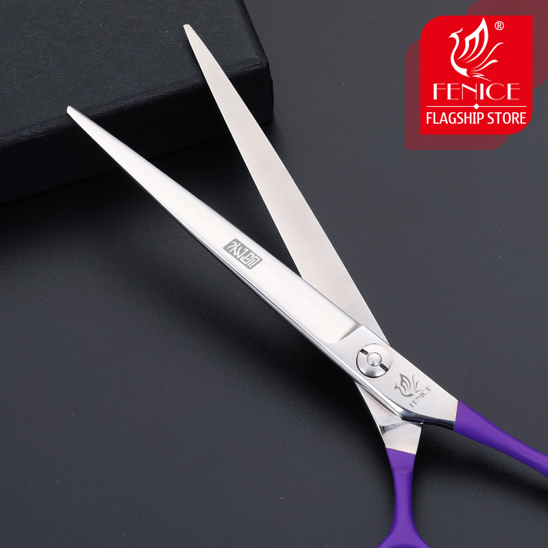 Fenice Dog Scissors 6.75 inch Pet Dogs Gromming Scissors Straight Shears Sharp Edge Animals Dog Scissors Cutting Tool makas