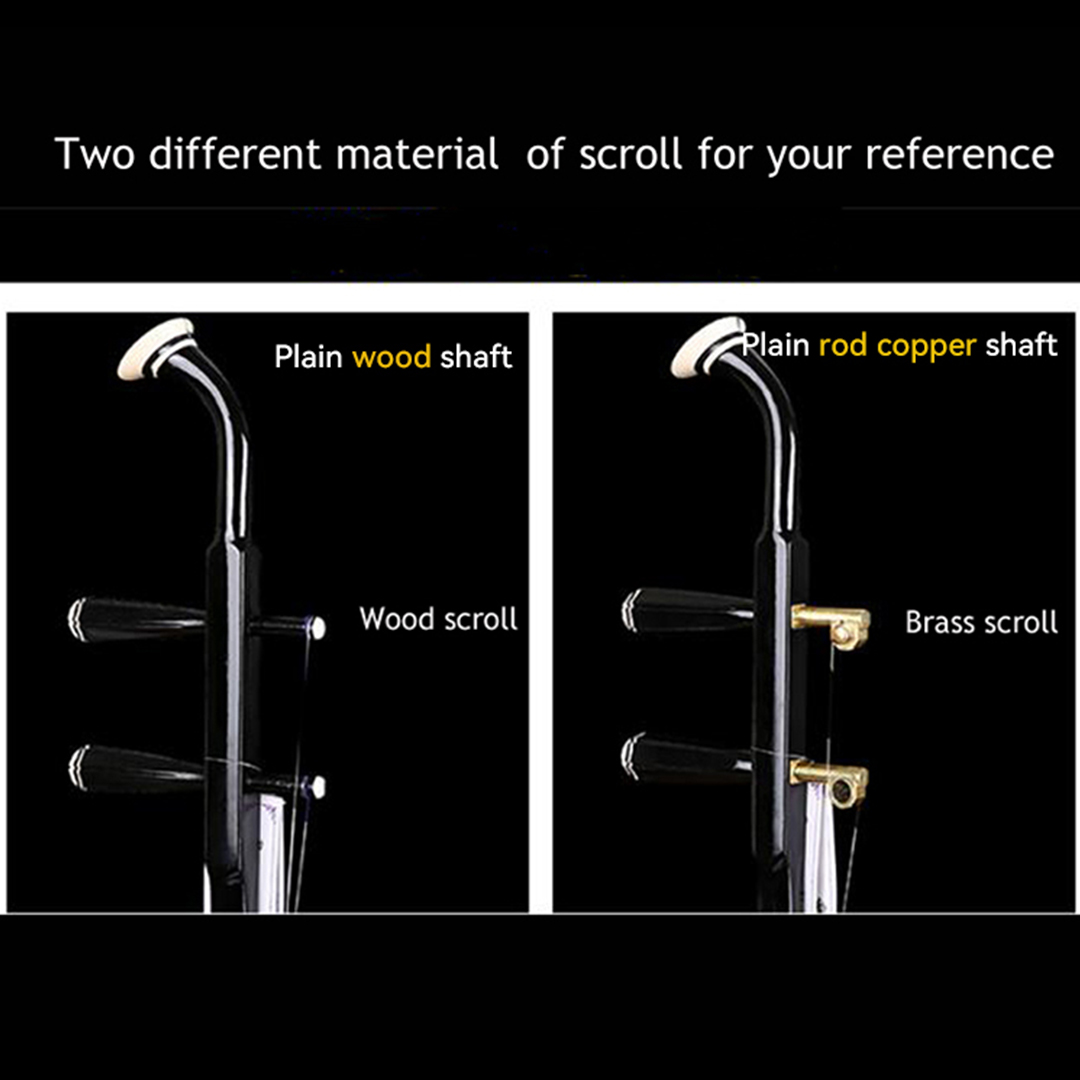 Chinese Erhu Erheen Two strings violin fiddle Stringed Musical Instrument Solid wood Bow with case Erhu accessories Erheen