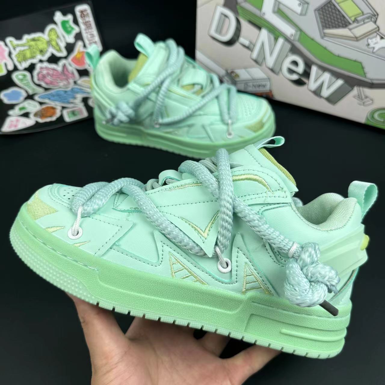 2025 New Men's And Women's Height Increasing Thick Soled Board Shoes Casual Multifunctional Breathable Niche Brand Trend Bread Shoes Height 