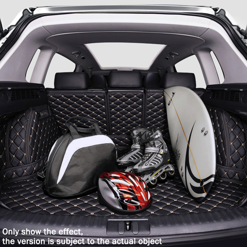 For Car Trunk Mat Skyworth Ht-I ddmysmile Plug-In Pybrid 2022~2025 Dirt-Resistant Fully Trunk Mat Rear Cargo Tray Car Accessories Smile