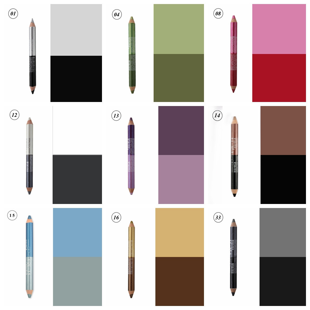 b fd Highlighter Colors Pcs Glitter Eyeshadow Eyeliner Pen Makeup Durable Sweatproof Double ended Eyes Pencil tools cil