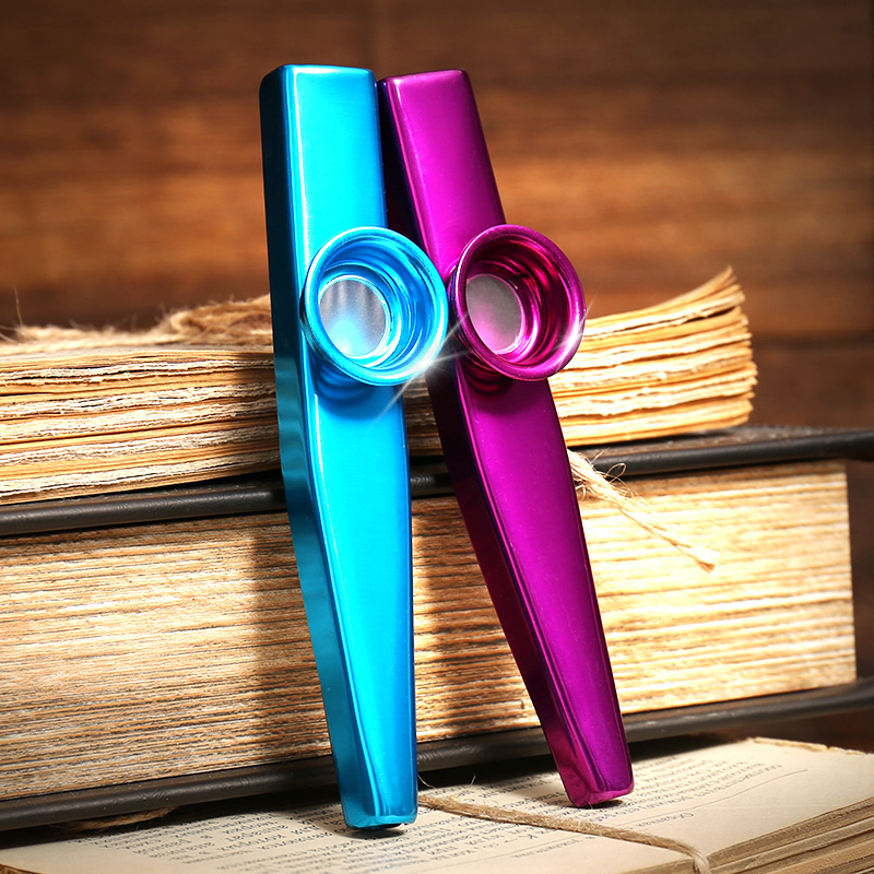 Metal Kazoo Lightweight Portable For Beginner Flute Instrument Music Lovers Woodwind Instrument Simple Design Lightweight Kazoo