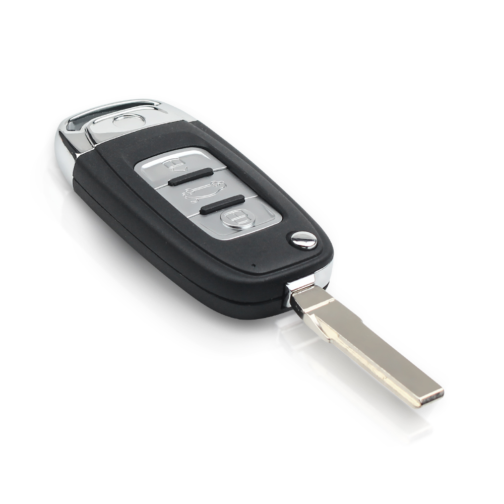 KEYYOU Remote 3 Buttons Modified Flip Key Fob Shell Case For VW VOLKSWAGEN Caddy Eos Golf Jetta Beetle Polo Up Tiguan Touran