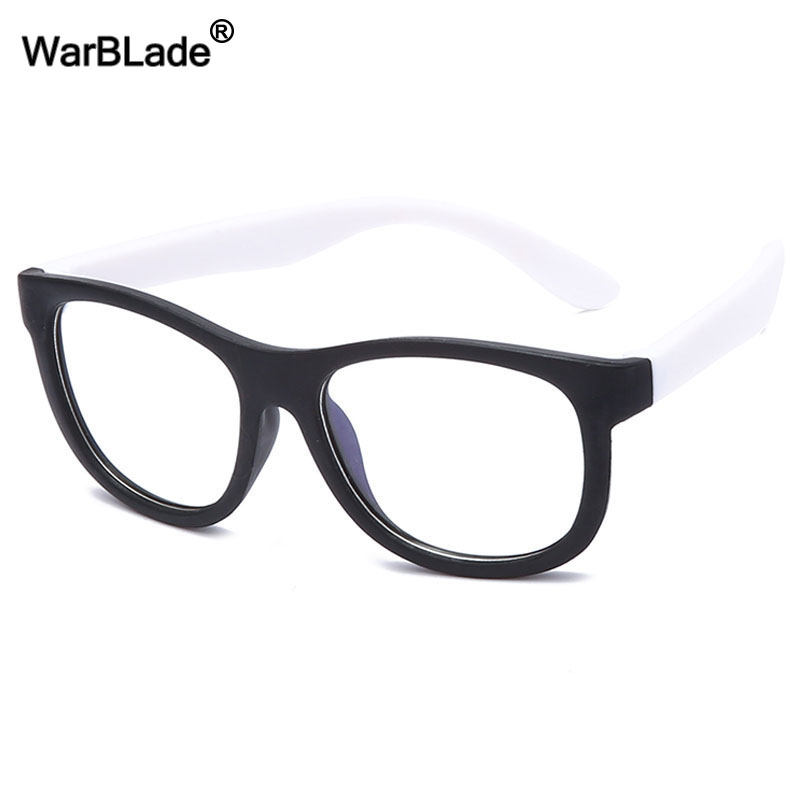 WarBlade Anti blue Light Kids Glasses Silicone Flexible Children Optical Frame Eyewear Boy Girls Computer Transparent Eyeglasses