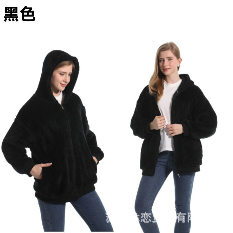 Designer women's outerwear, comfortable cotton fleece with multiple prints, fashionable casual hooded sweatshirt