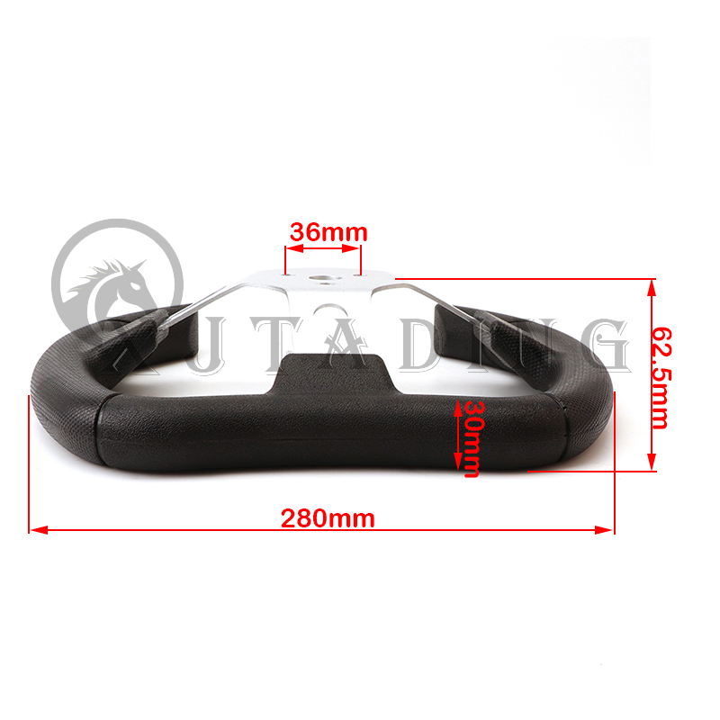 Car-styling 2025 Sport Steering Wheel new Racing Type PU Universal 280MM Aluminum Retrofit Modified Kart ATV parts