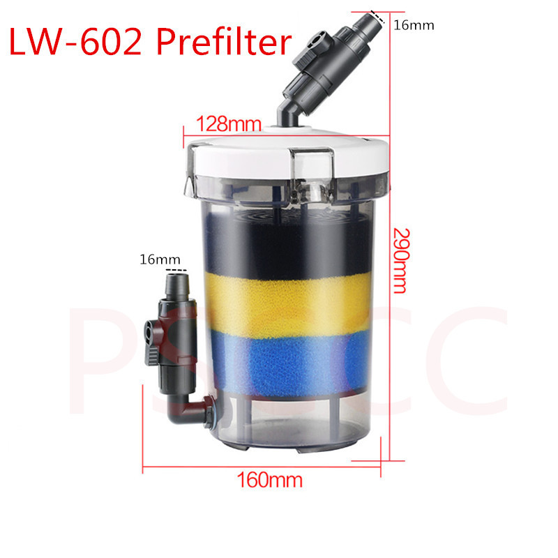 Atman Pre filter for aquarium fish tank external prefilter barrel QZ30 turtle jar external barrel filter pump