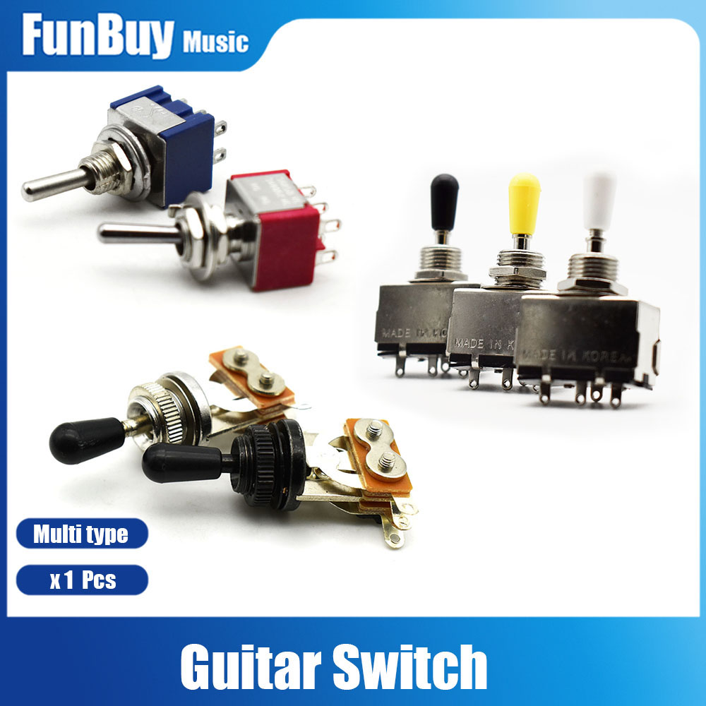 3 Way Toggle Switch for LP SG Electric Guitar Metal 5 Way FD Guitar Control Switch Electric Guitarra Switch with Switch Tip Free