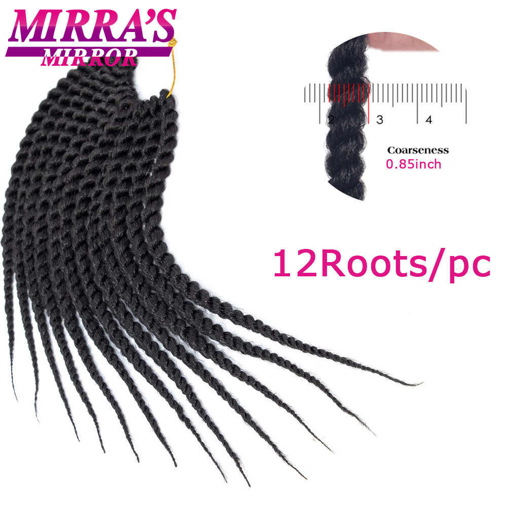 Senegalese Twist Crochet new Braid Havana Twist Crochet Hair Synthetic African Braiding Hair Extensions For Women 2025 Mirra's Mirror