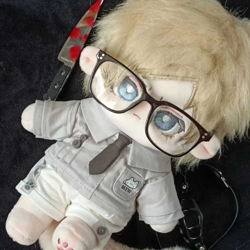 Plush Dolls Leon Scott Kennedy Cosplay 20cm nude doll cotton plush toy filled with soft plush J240410