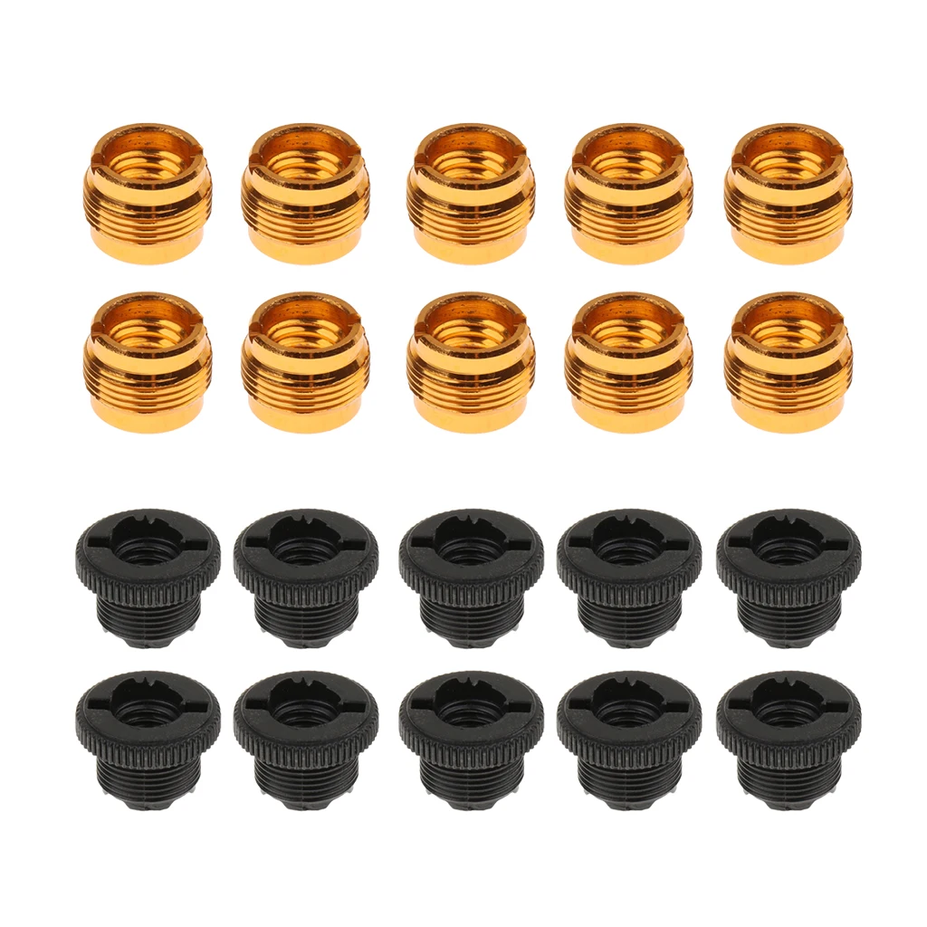 10x Microphone Clip Screws Thread Adaptor 3/8" to 5/8" Converter Connector for Shock Mount Kinds of Bracket