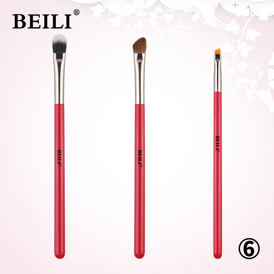 baf Ambe PCS Eye BEILI Pofessional Makeup Bushes Set Eyeshadow Bush Cosmetics Eyeshade Eyebow Eyeline Natual Hai Make Up shadow shade bow