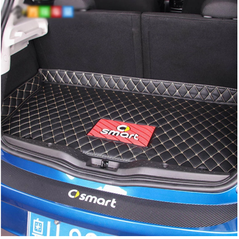 Car trunk mat for Mercedes new Smart forfour new 453 fortwo 451 interior anti-dirty pad durable boot carpets 2025 cargo liner mats