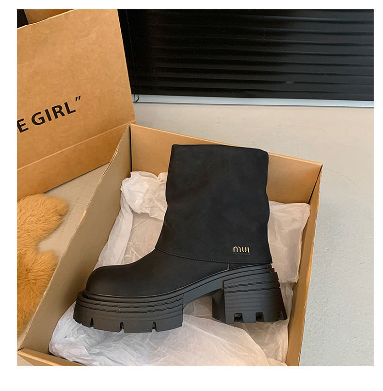 2025 free shipping boots snow winter womens boots shoes boot mens booties autumn winter warm boots Shibuya fashion lotus black