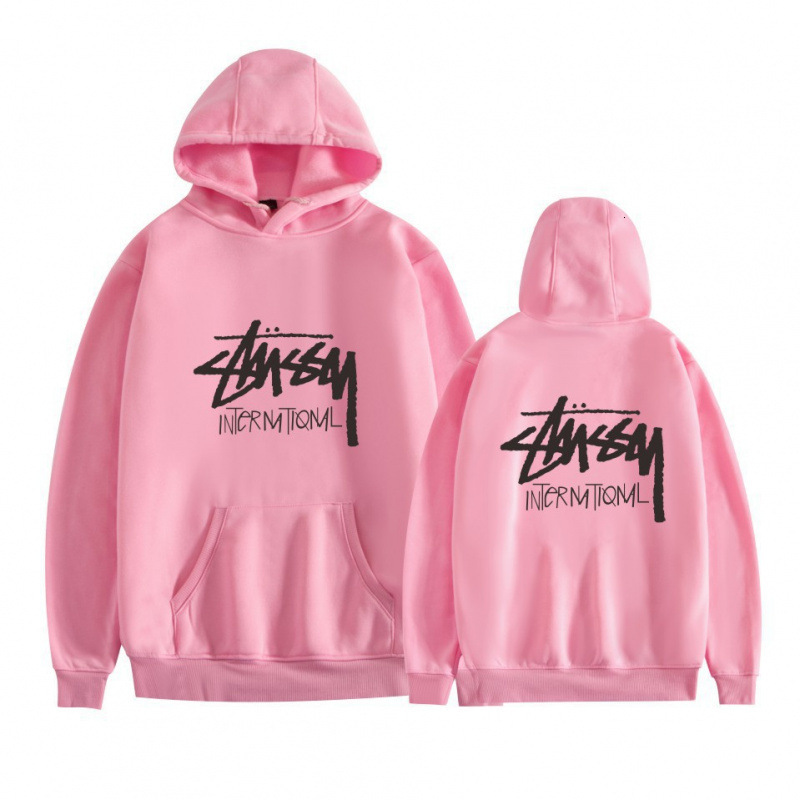 Designer hooded sweatshirt pullover casual loose long sleeved unisex autumn/winter