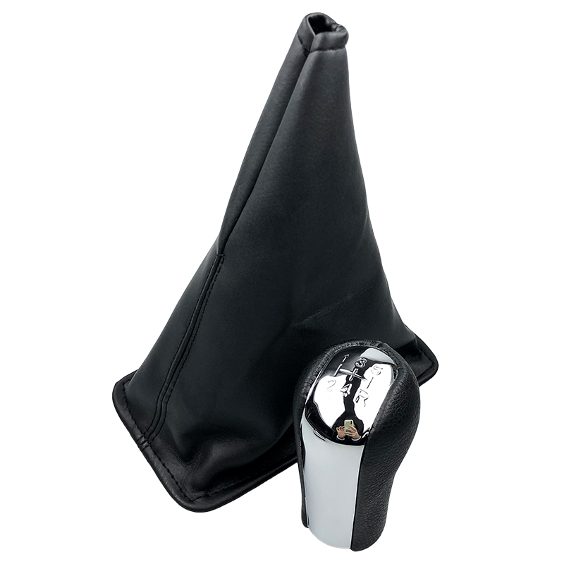 For Toyota Corolla AYGO Verso RAV4 Yaris VITZ URBAN Car Styling Chromed Gear Shift Knob PU Leather Lever Stick Gaiter Boot Cover