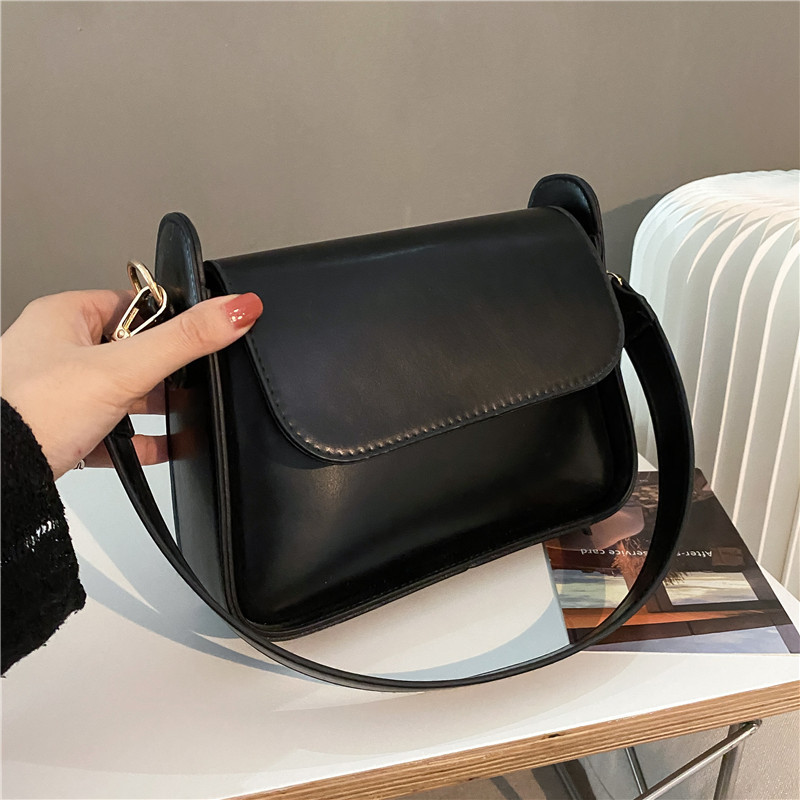 Trendy Fashion Flap Shoulder Bag For Women PU Leather Underarm Bags Designer Solid Color Armpit Handbag and Purse Girls Totes sa